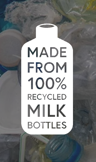 recycled milk bottle